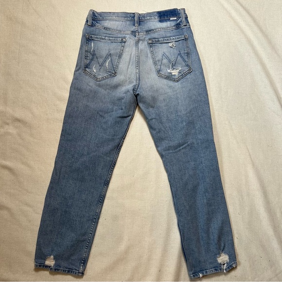 MOTHER Superior The Tomcat The Confession Distressed Straight Leg Jeans 28 - Picture 5 of 16